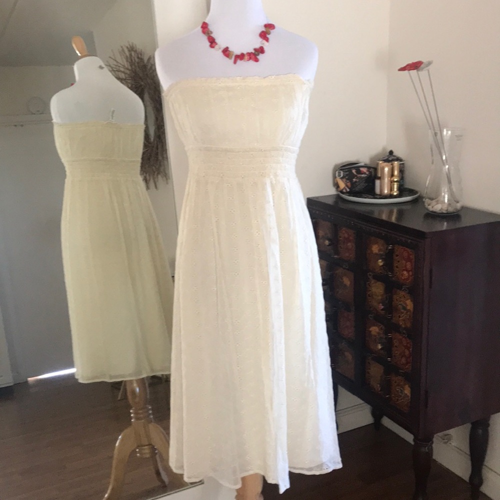 Diane von Furstenberg silk creme dress